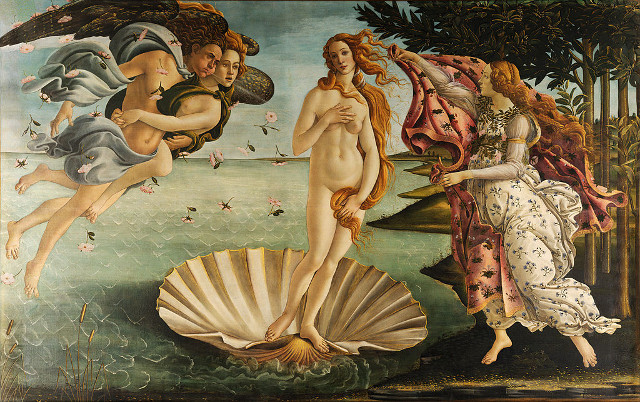 Die Geburt der Venus von Sandro Botticelli (Bild: public domain)